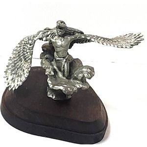 Beautiful Pewter Eagle Dancer Kachina Figure